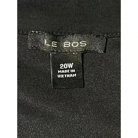 LE BOS Women's Black Animal/Floral Print Maxi Dress SIZE-20W - Picture 3 of 7